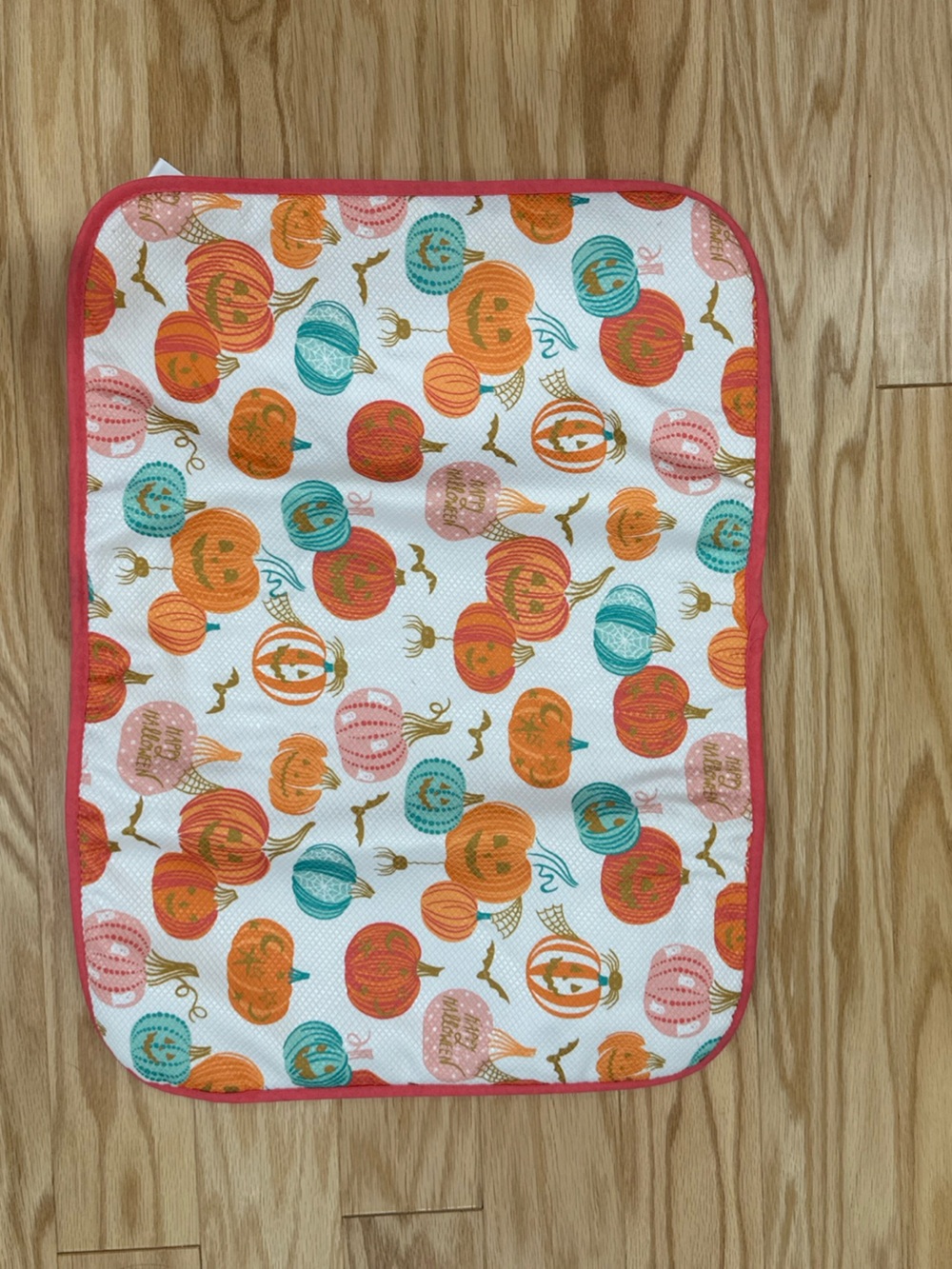 Pumpkin print Dish drying mat